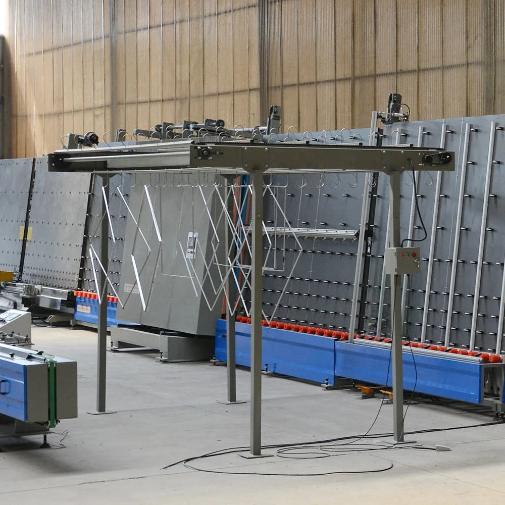 Factory Direct Sale Insulated Glass Auxiliary Equipment Overhead Hanging Conveyor Semi-Auto Aluminum Spacer Moving Machine