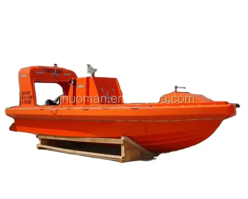 SOLAS Approved fiberglass 4.5M High speed rescue boat with inboard engine+waterjet