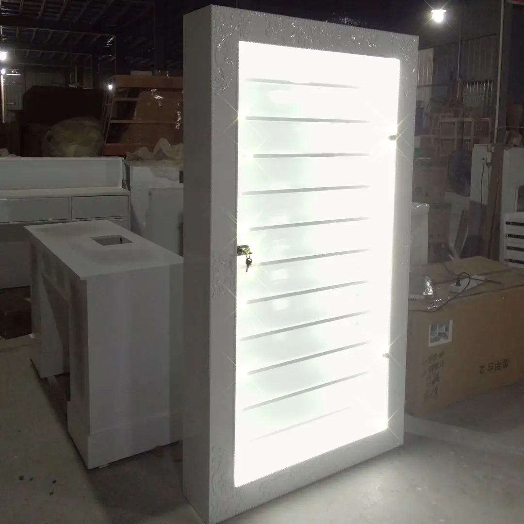 King shadow Custom display rack wall-mounted metal nail art polish holder display stand nail polish shelves