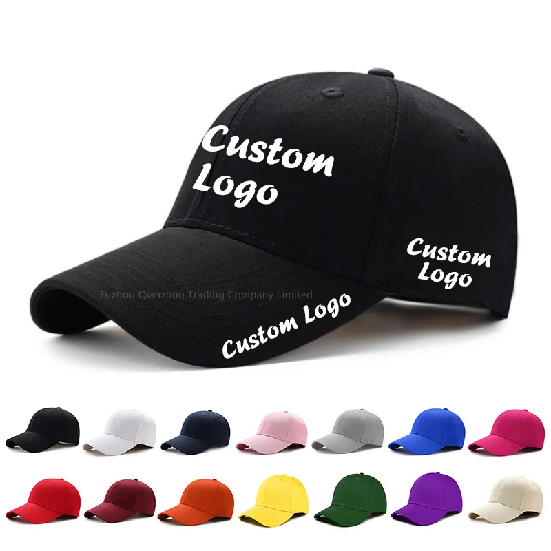 OEM Custom baseball cap high quality embroidery 3D logo fitted 100% cotton 5 panel print hat golf hats with custom logo Low MOQ