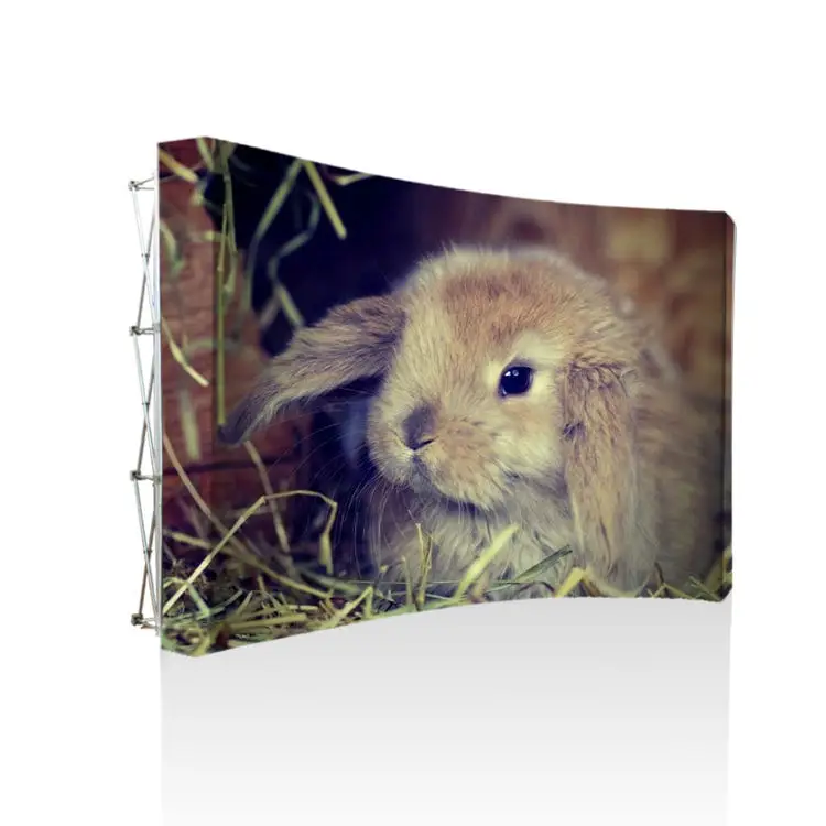 Straight Aluminum Frame Fabric Banner Trade Show Backdrop Wall 10FT Pop up display Pop-up Displays