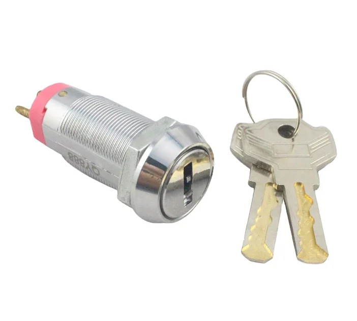 Safe euro cylinder key code switch electronic cam  lock for game machine