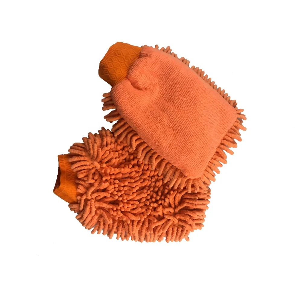 Reusable car washing mitt care detailing mitts car house waxing glove washing microfiber cleaning mitt