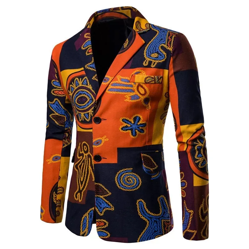 African style blazer African ethnic blazer for men African printed plus size jacket