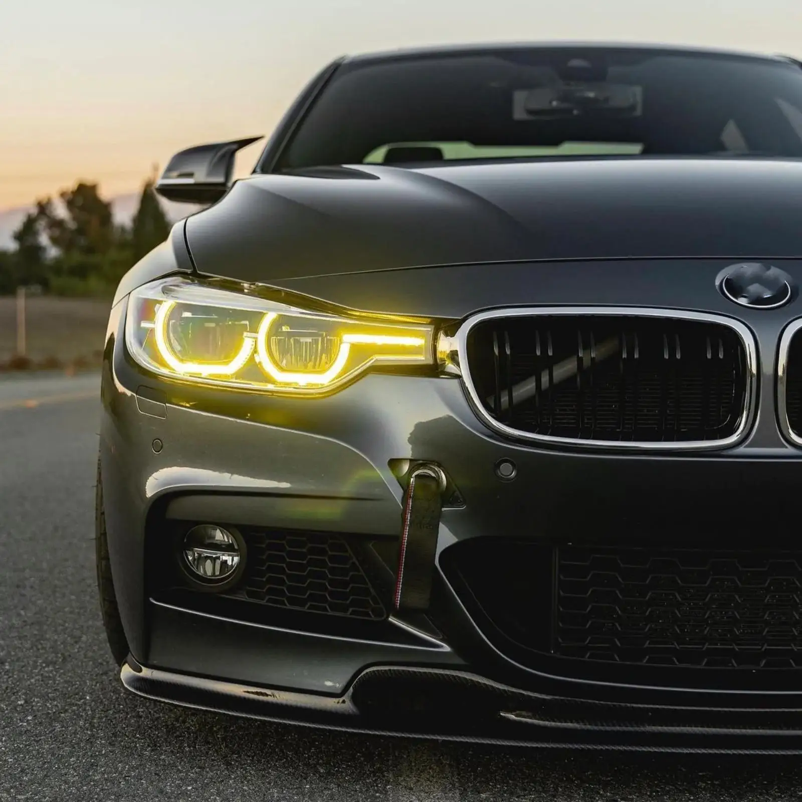 New yellow drl f30 LED boards for bmw yellow drl 3 series 330i 340i  headlight LED DRL module 7419615