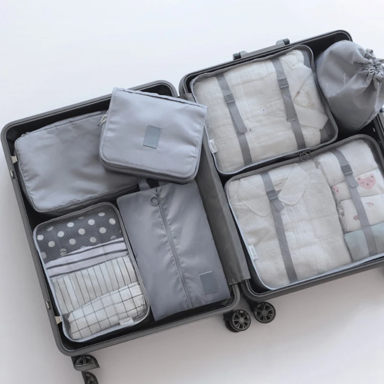
Wholesale high quality Durable Packing Cubes Packing Travel Luggage Clothing Sorting Organizer Storage Bag 