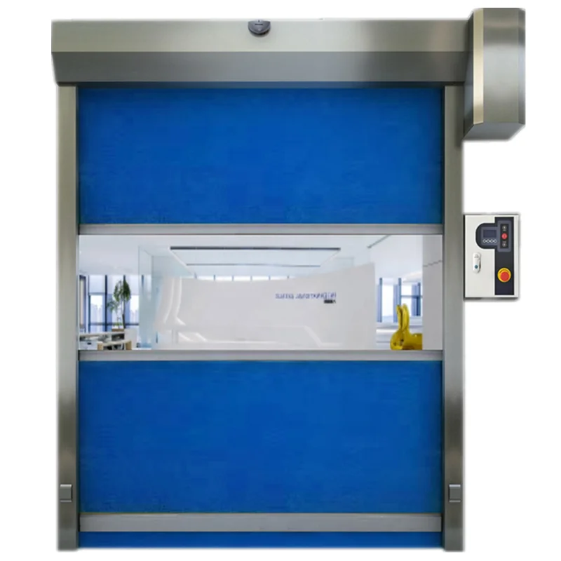 High Density Industrial Accumulated Fast Rolling Door Wind Resistance 12 Level PVC Quick Roller Shutters for Warehouse Factory
