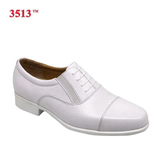 
white genuine leather formal police officers navy shoes men 