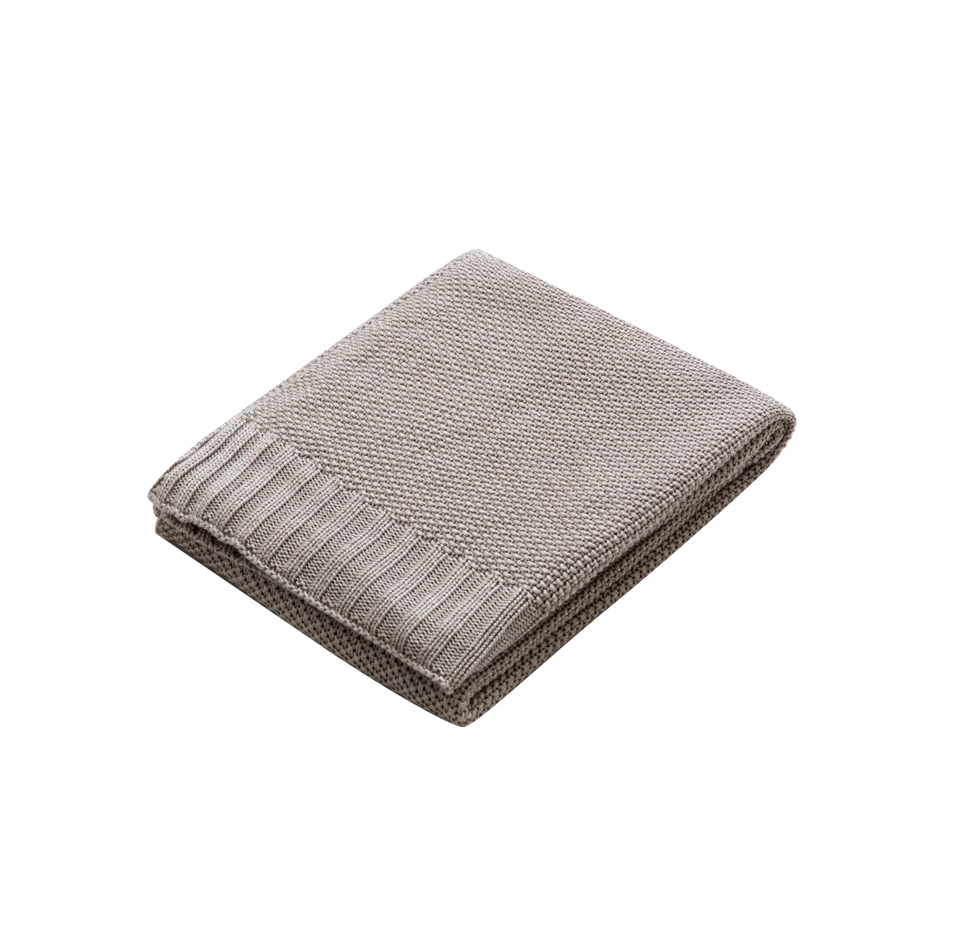 
Wholesale soft plain premium 100% cotton cable knitted baby blanket for boys and girls 