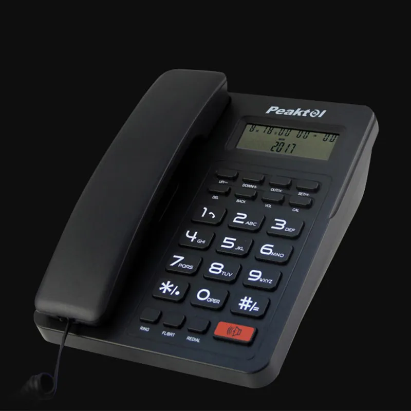 Factory Direct High Quality Guest Room Telephone with Caller ID Hot-Selling Desktop Landline for Hotels