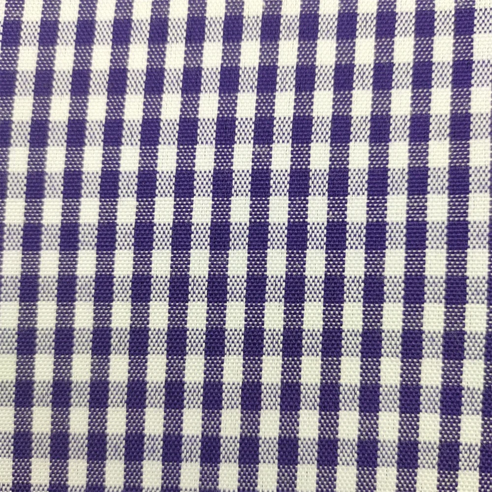 China Wholesale Cheap Price Gingham TTC Cotton Check Shirt Fabric