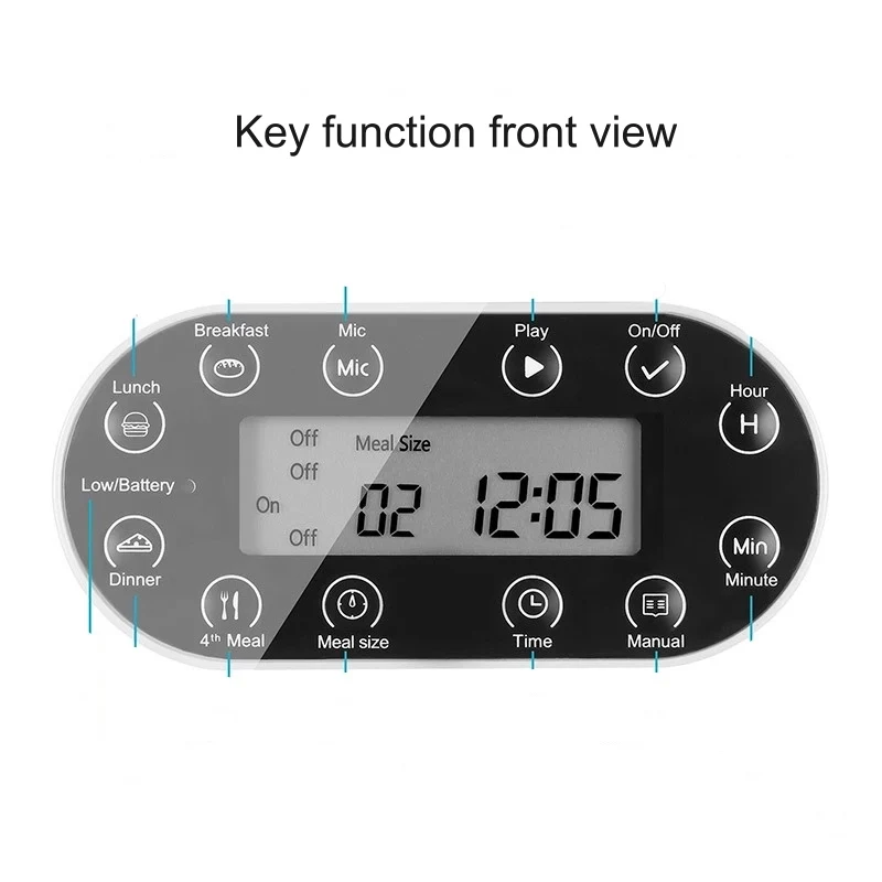 Electric smart water Dispenser 4.5L key wifi SS304 stainless steel automatic pet food Feeder for cats dogs TUYA APP