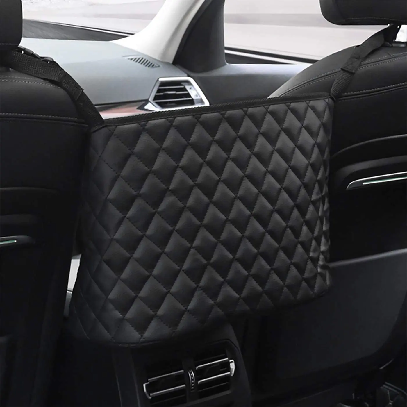 Водонепроницаемое автомобильное кресло Средний Сумка для хранения PU Кожаный Автомобильный Брелок с карманом внутри сумки из натуральной кожи держатель оптом средства по уходу за автомобилем