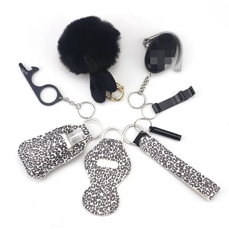 Wholesale Custom New Patent Window Breaker Personal Alarm Self Defense Key Chain Set Accessories Safety Keychain for Women