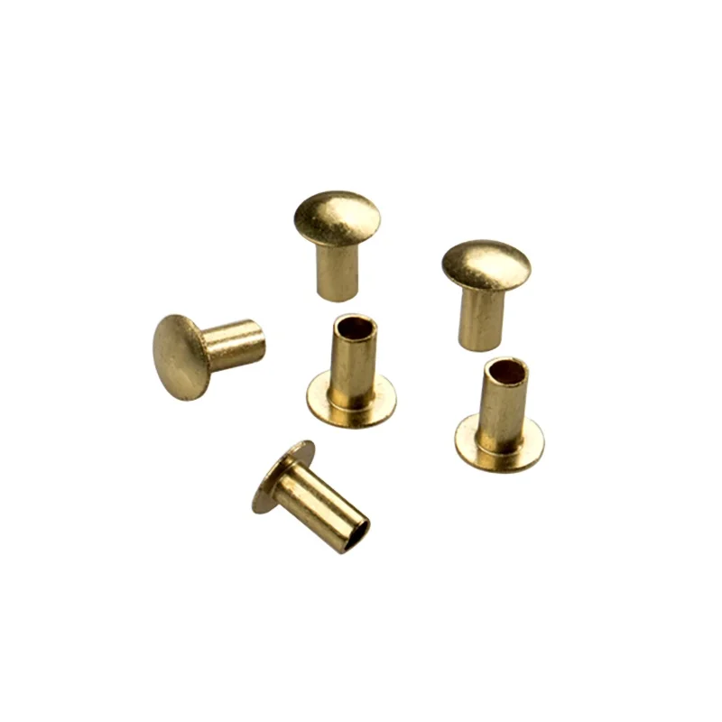Custom Nonstandard Metal Brass Round Head Rivets Nameplate For Knife Handles Hinges