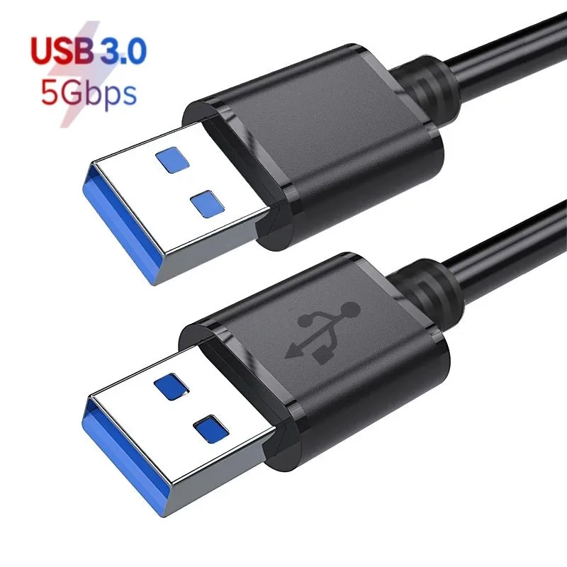 3.0 USB to USB Extension Cable Male to Male 5Gbps Fast Data Transfer USB3.0 Type A Extension Cable for TV Box PC Hard Disk