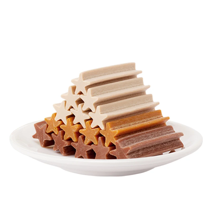 Double Flavor Natural dog chewy bones Sandwich dog chew treats