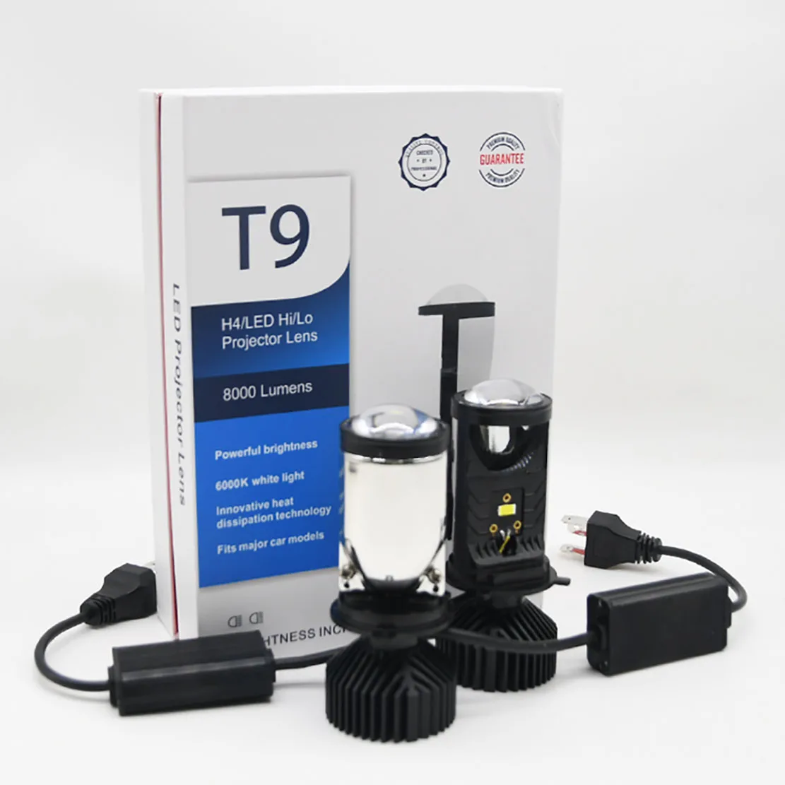Tiktok Auto Lighting Projector Amazon Led H4 Mini Led Lens T9 Y6 y7d Led Headlight For Motorcycle Car Accessories  T9 led
