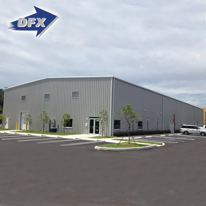 Prefabricated Metal Barn Steel Warehouse Hangar Shed Clothes Pants Hangar Prefabricated Steel House Structure Building