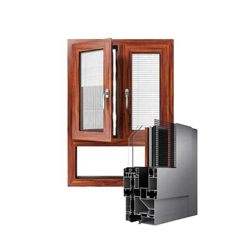 
Aluminium frame for heat insulation casement window aluminium profiles for thermal break casement windows 