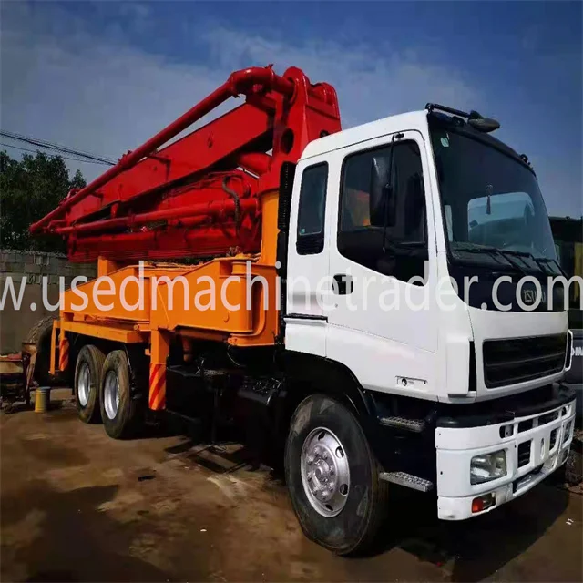 USED JAPAN BRAND  CONCRETE PUMP TRUCK 37M 46M RIGHT HAND DRIVE RHD