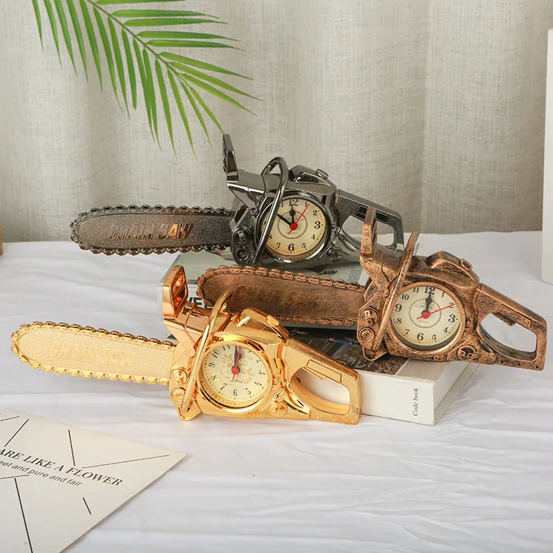 Chainsaw alarm clock fashion personality creativity alarm clock student antair nightstand Home Alarm Clock