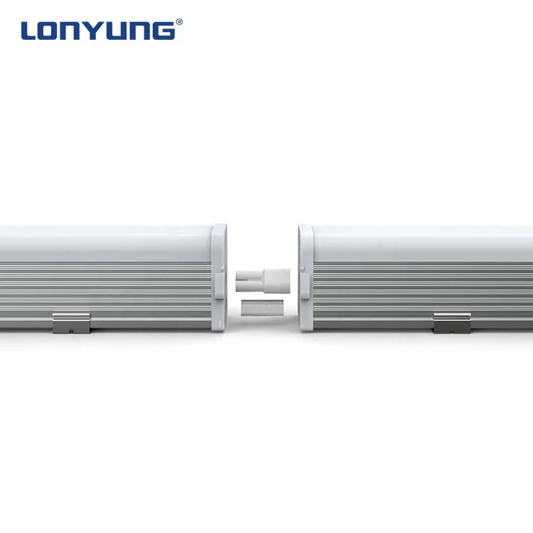 High lumen 220v 6500k 40w 4ft 8ft integrated t5 double tubo de luz linear tube lights led batten lamp