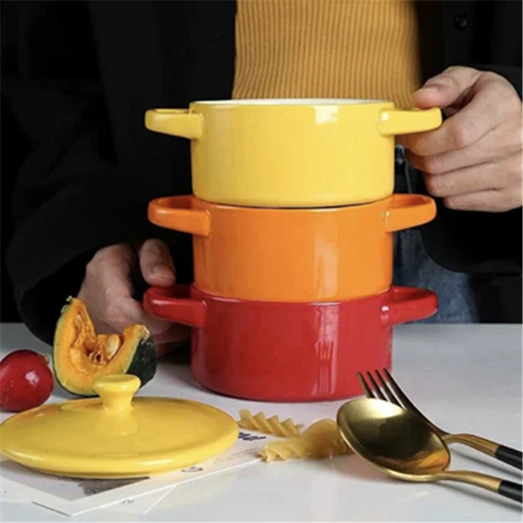  Недорогая посуда по заводской цене разноцветный корейский керамический котелок для приготовления супа с