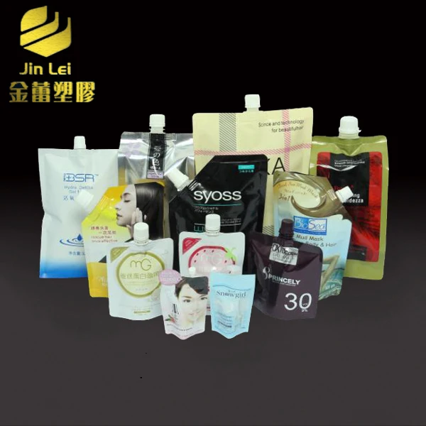 Пластиковая стоьте вверх мешок крышка doypack упаковка пластиковый носик упаковывая мешки пластиковые мешки