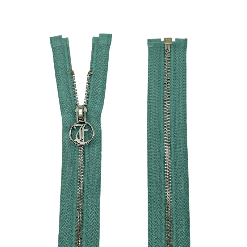 Customized Color 10-60cm metalized Open End Teeth Large men sport jacket Zipper 3# 4# 5# 8# 10#