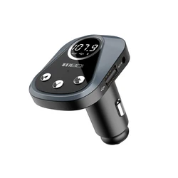 Factory Hot Sale Handsfree  APP Control Car Usb Bluetooth Fm Transmitter With Quick Charge Dual Usb Ports