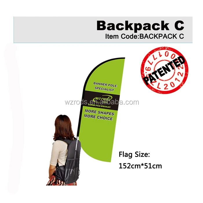 2020 новый продукт Wzrods Пользовательские Рюкзак Пляжный флаг mochila bandera billboard