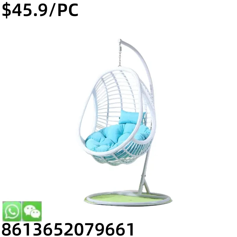 Most popular PE rattan metal garden outdoor balcony swing Chair