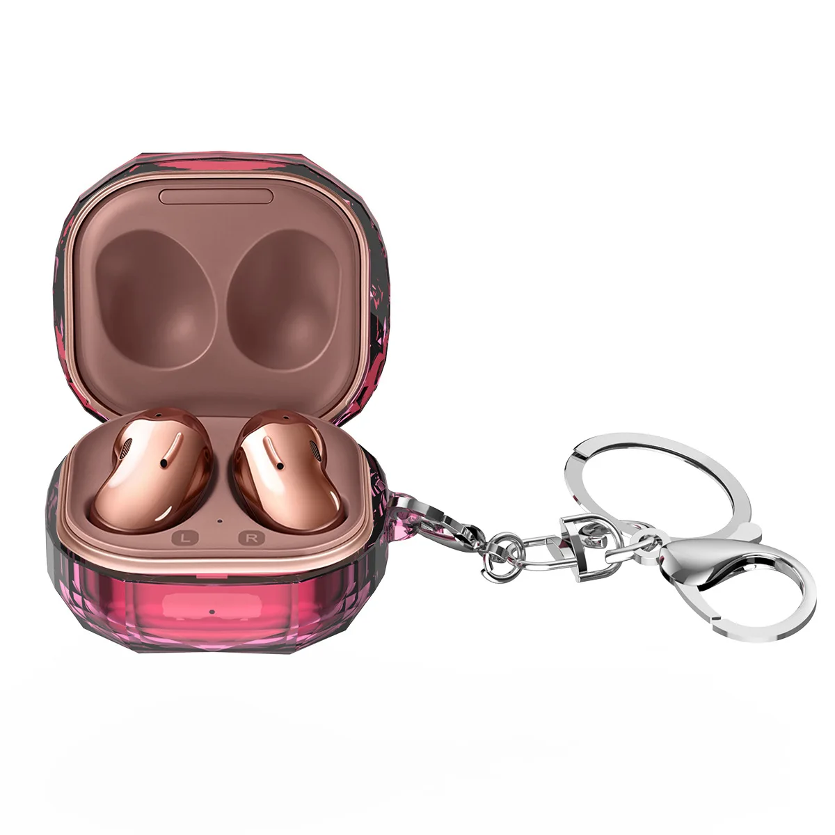 Fashion PC Diamond Headphone Case Protective Earphone Cover Case for Samsung Galaxy Buds Live/Buds pro/Buds 2