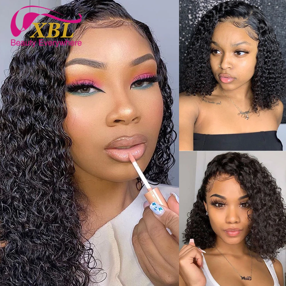 Cheap price wholesale human hair short peruvian bob wigs pixie curls lace frontal wig with baby hair 12a grade raw hair
