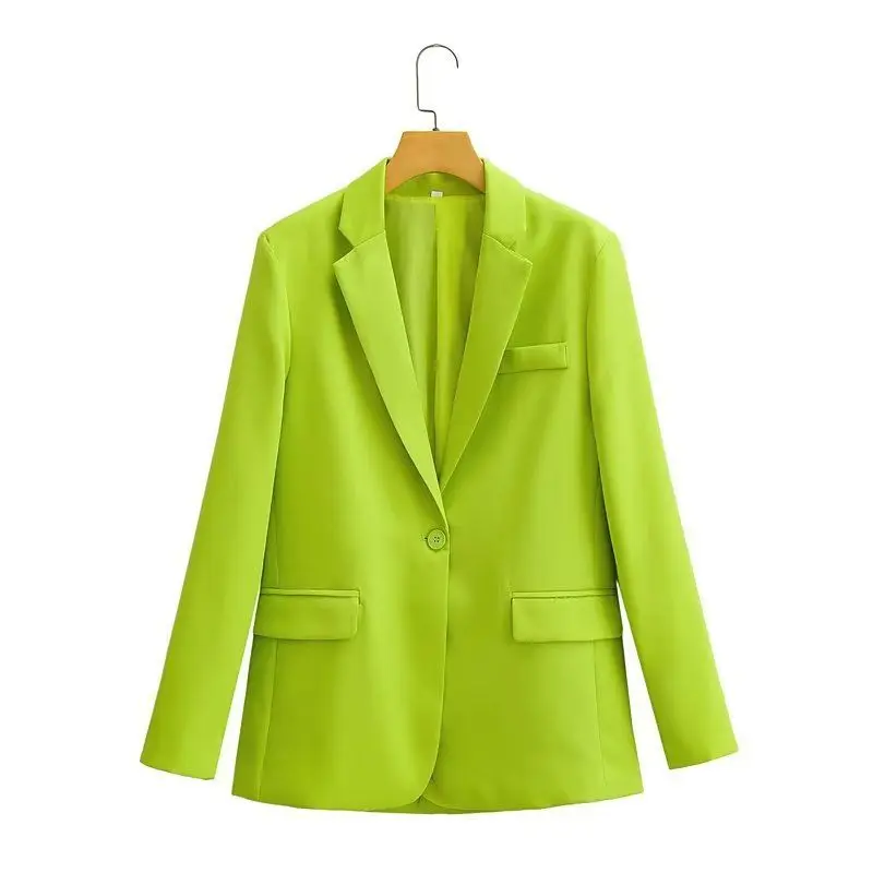 New design largue size youtch blazer The new fall one-button oversize blazer