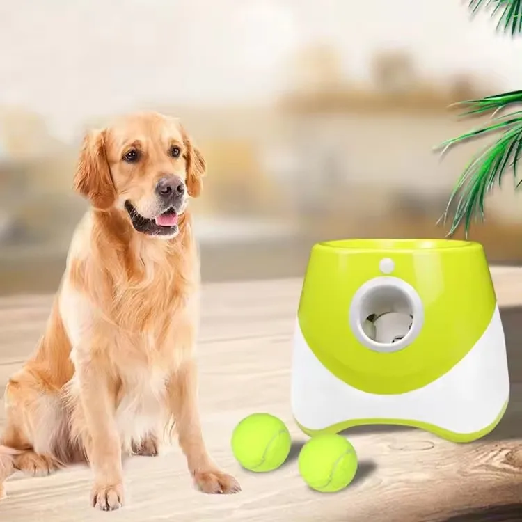 reehand Interactive Adjustable Distance Usb Automatic Dog Ball Launcher Tennis Balls Thrower Machine Pet Toy With Motion Sensor