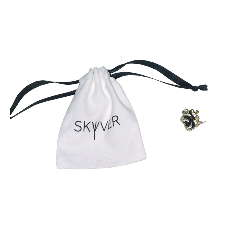 100% хлопковый материал оптовая продажа небольшая Хлопковая Сумка печать логотипа мягкие ювелирные изделия хлопковые сумки для упаковки