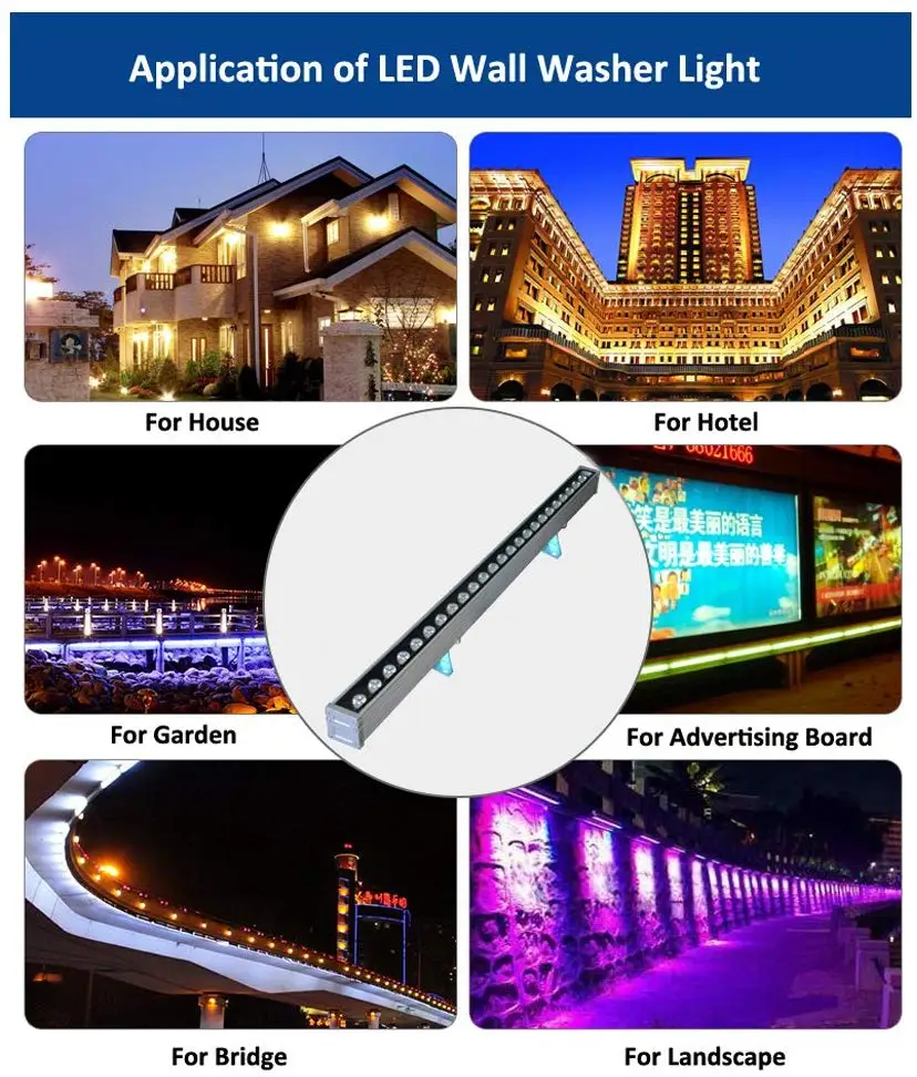  Уличные Водонепроницаемые светодиодные Настенные светильники IP65 IP68 rgb rgbw pixel hotel линейный настенный
