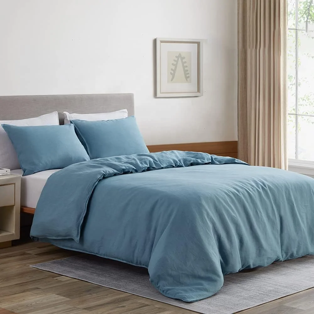 Cheap wholesale natural  sheets Bed Linen Duvet Cover Bed Sheet Set for Hotel Home