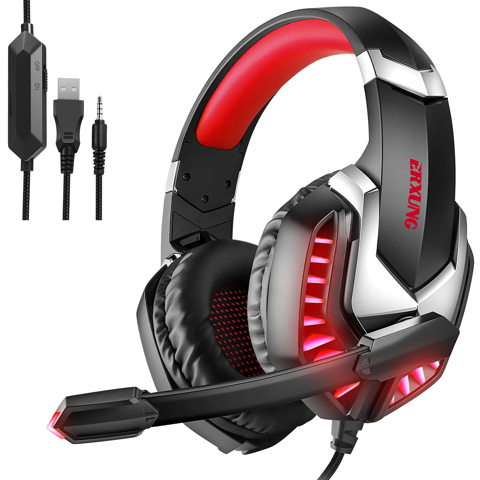 2021 Gaming Headset Is The Latest Fashion For Internet Bar Effects Ergonomic Design Lightweight And Comfortable