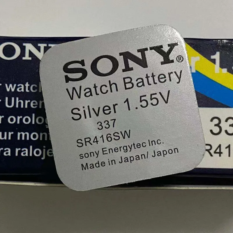 High Quality 1.55V 337 SR416SW Button Battery 1.55V For Sony