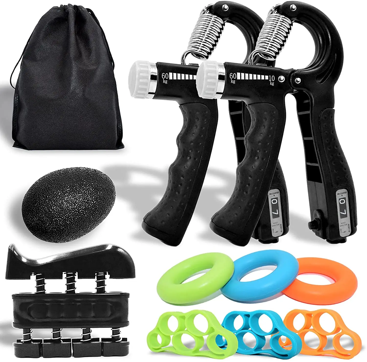 Hot sale Good Quality Upgraded Version Adjustable Hand Grip Sets Strength Trainer