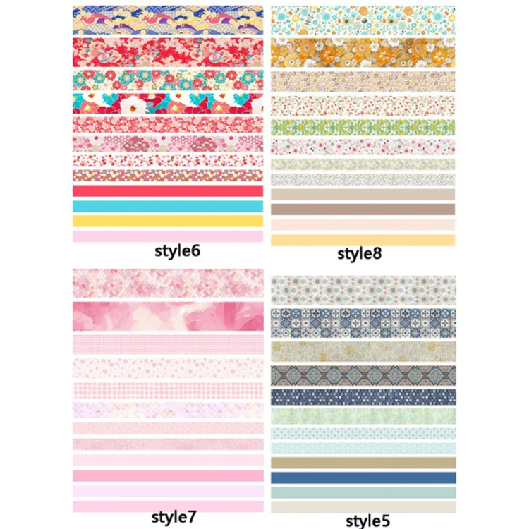 Hand account tape basic girl color and paper set whole roll of cheap diy decorative stickers film masking rollers tools