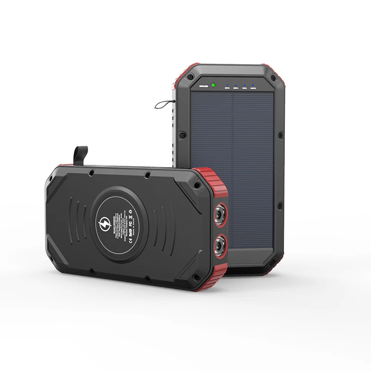 Новейший Аккумулятор для быстрой зарядки, портативное зарядное устройство на солнечной батарее 30000 мАч для мобильного телефона