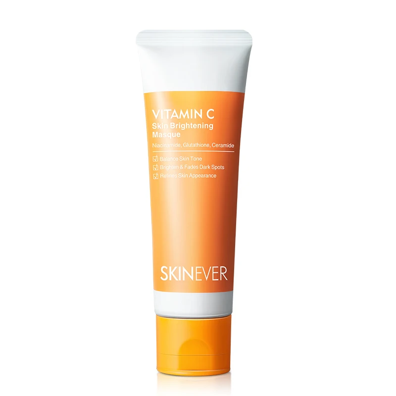 SKINEVER Crystal Mineral Cream Vitamin C Skin Brightening Masque Face Body Balances Skin Tone Fades Dark Spots No Wash Required