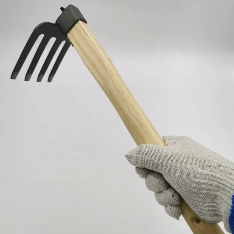 
Rakes, Small Agricultural Tools Household Weeding Four Tooth Harrow Outdoor Children Grow Vegetables Garden Flowers 