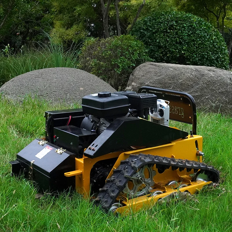 Wholesale 550mm remote control mower ZONGSHEN 225cc garden automatic robot crawler lawn mower