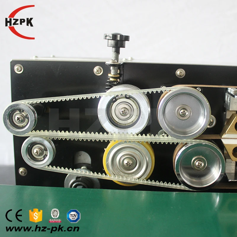 
HZPK FR-770 electronic continuous band food aluminum foil plastic paper bag pouch heat sealing machine manufacturer 
