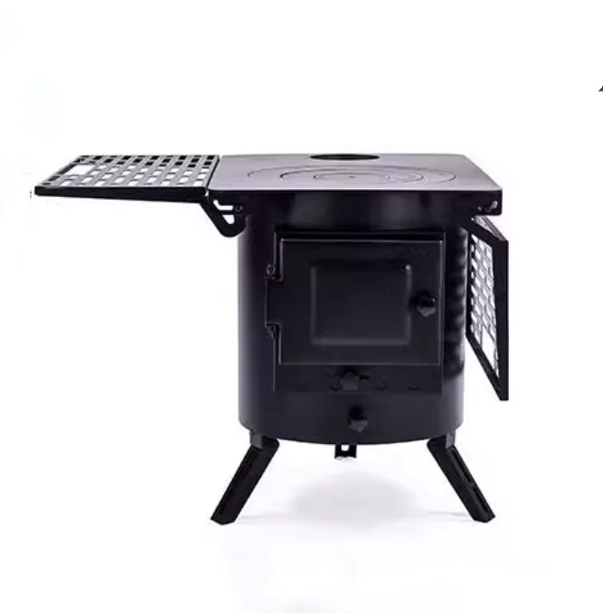 2023 Novel Design Small Indoor Cast Iron Wood Burning Stove Wood Cook Stove With Oven china manufacturer